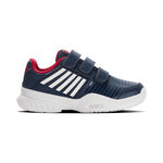 Scarpe da tennis K-Swiss K-Swiss Court Express Strap Omni Scarpa Per Tutte Le Superfici Bambini-Blu Scuro,Bianco