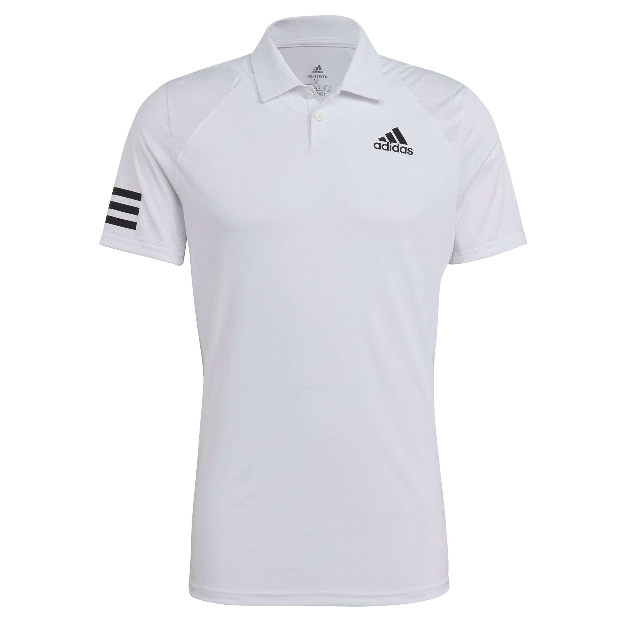 Club 3 Stripes Polo Uomini Bianco Nero