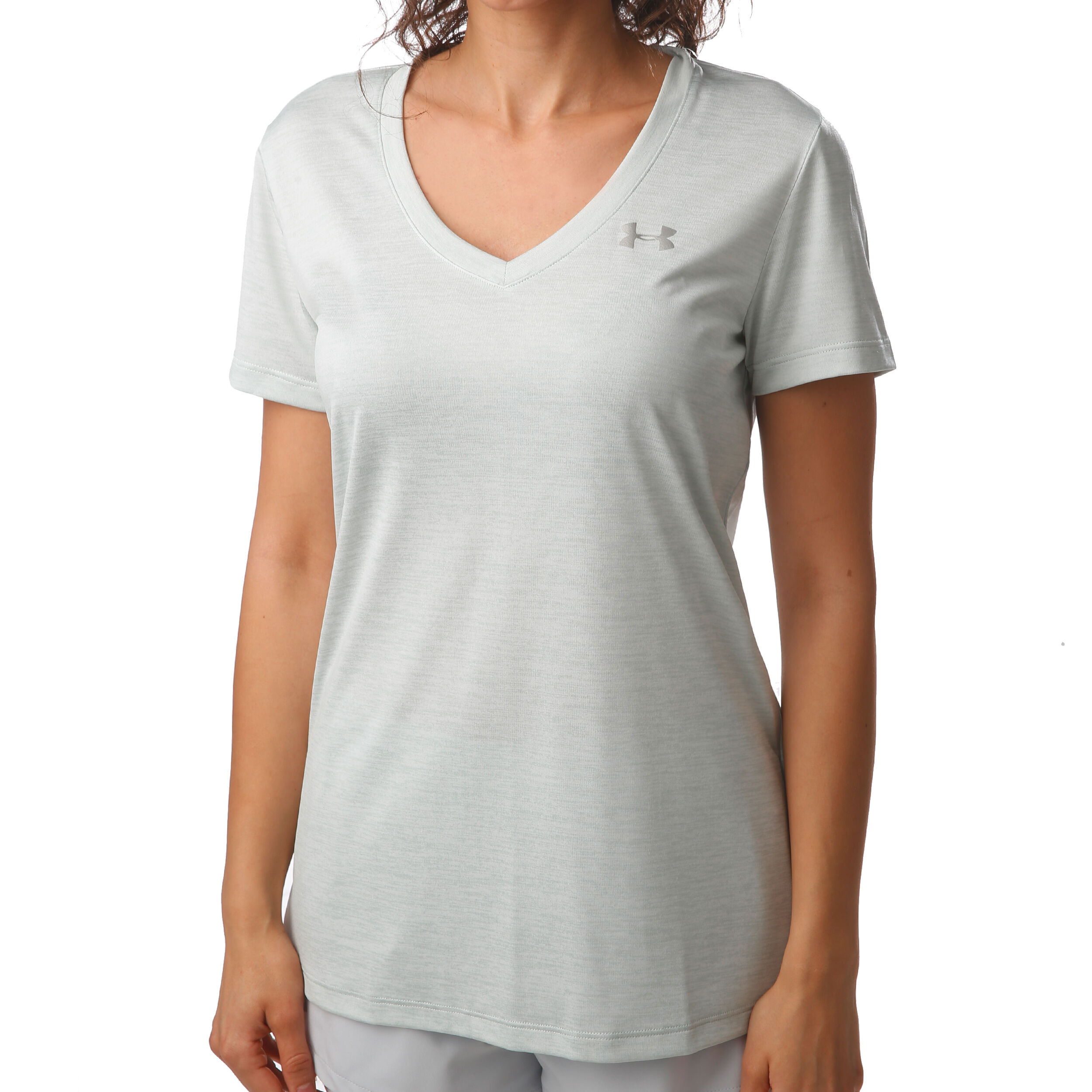 Buy Under Armour Tech Twist Tech Maglietta Donna Mint Argento online Tennis Point IT