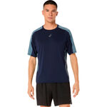 Abbigliamento ASICS ASICS Fujitrail Elite Camicia da corsa Uomini-blu scuro, grigio