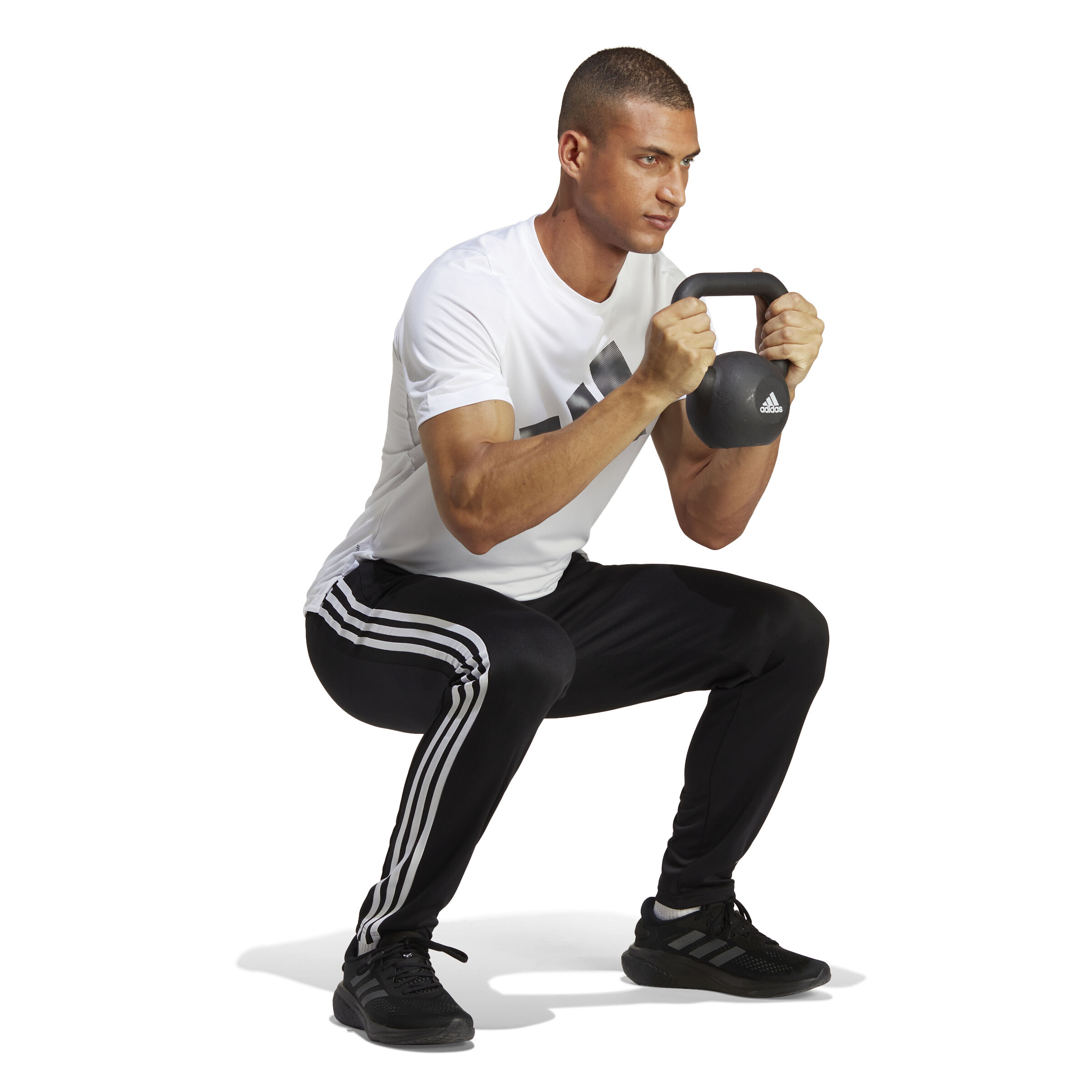 Buy adidas Training Essential Base 3 Pantalone Da Allenamento Uomini Nero Bianco online Tennis Point IT