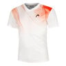 Topspin Maglietta Uomini-Bianco,Rosso