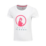 Abbigliamento Quiet Please Quiet Please Create Baseline Logo Maglietta Ragazze-Bianco,Rosa