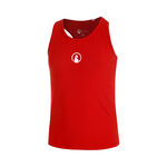 Abbigliamento Quiet Please Quiet Please Racerback Canottiera Ragazze-Rosso,Bianco