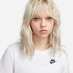Abbigliamento Nike Nike New Sportswear Club Maglietta Donna-Bianco