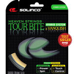 Solinco Solinco Tour Bite 6,8m Silber + Vanquish 6,3m Set Di Corde 13,1m-Argento,Colori Naturali