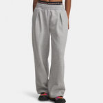 Abbigliamento Under Armour Under Armour Rival Fleece Script Pantalone da allenamento Donna-grigio