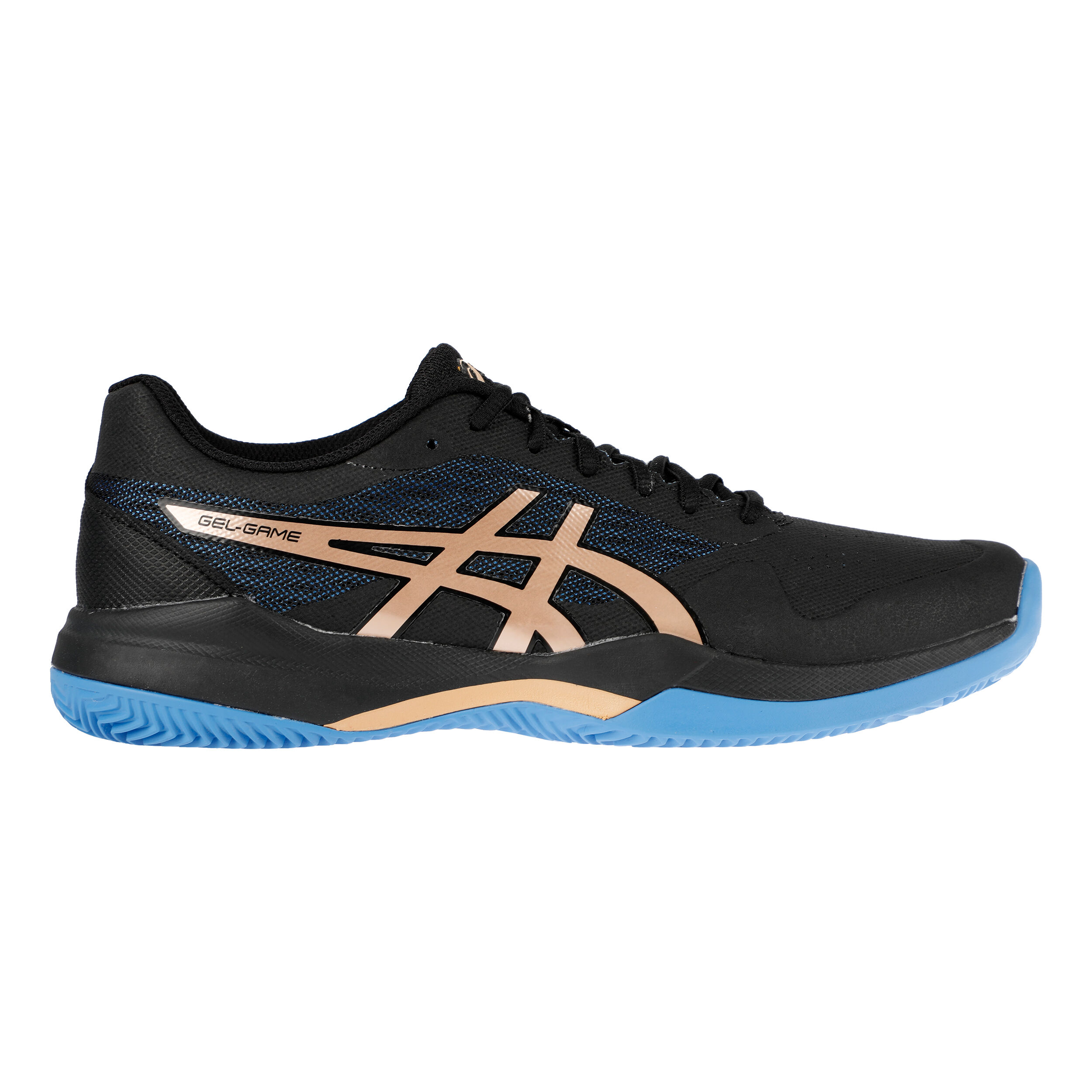 Buy ASICS Gel Game 7 Clay Scarpa Per Terra Rossa Uomini Nero Oro online Tennis Point IT