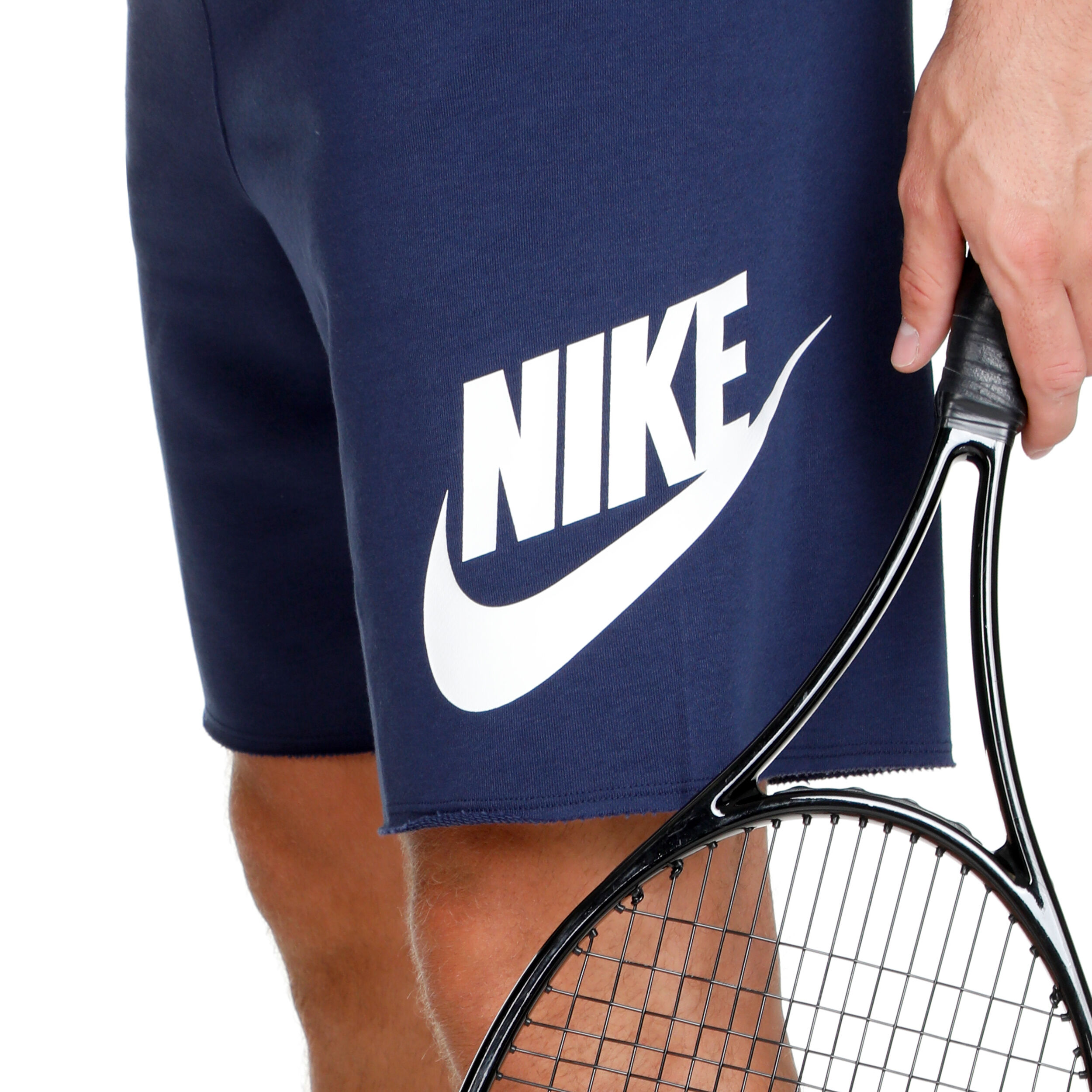 Buy Nike Sportswear Club French Terry Alumni Pantaloncini Uomini Blu Scuro Bianco online Tennis Point IT