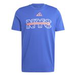 Abbigliamento adidas adidas Tennis New York Maglietta Uomini - blu, multicolore