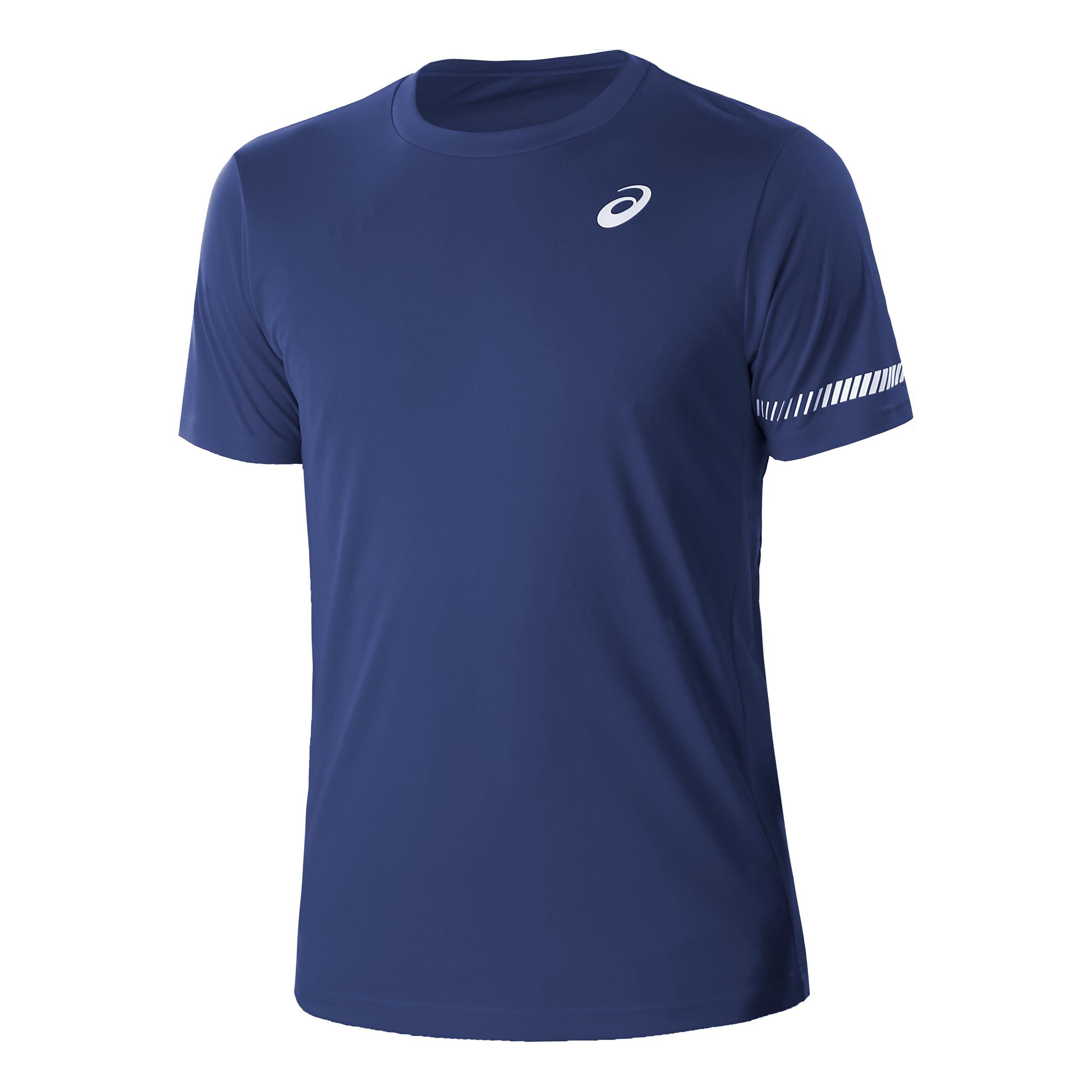 Buy ASICS Maglietta Uomini Blu Scuro Bianco online Tennis Point IT