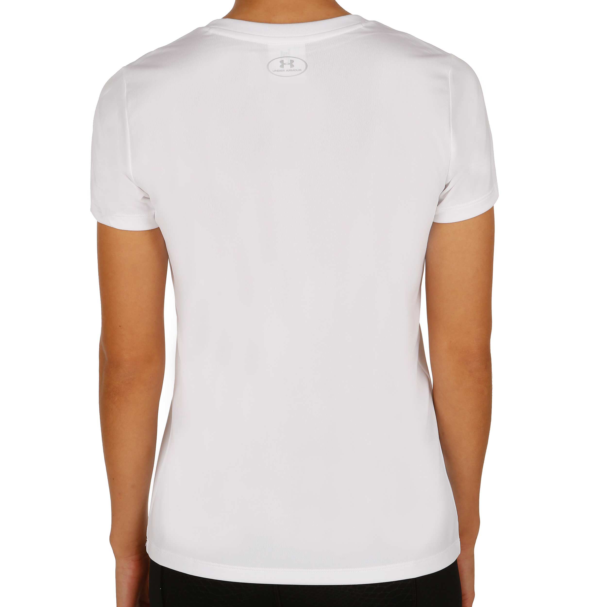 Buy Under Armour Tech Solid Maglietta Donna Bianco Argento online