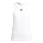 Abbigliamento adidas adidas Pro Y-Tank Canottiera Donna-Bianco