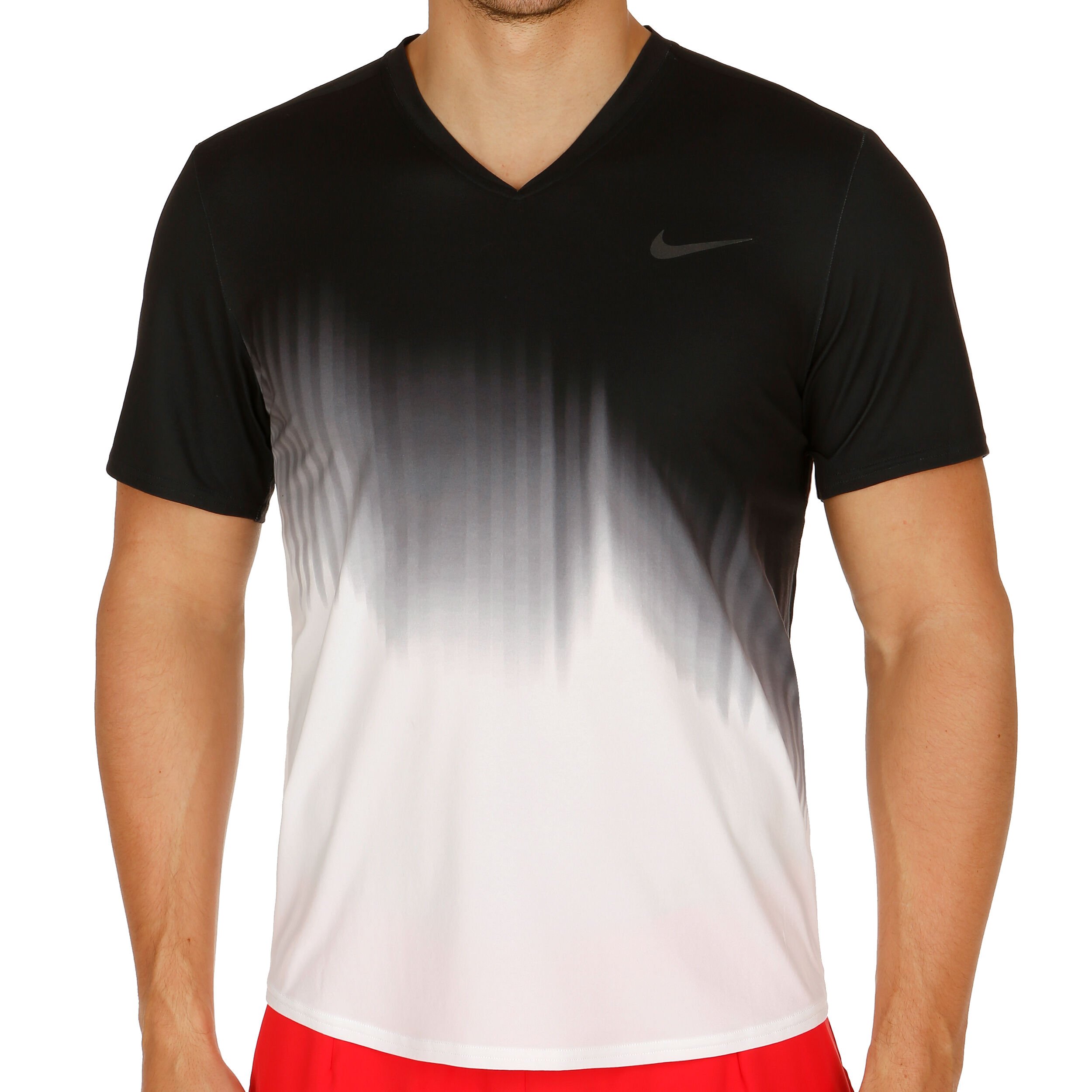 Buy Nike Court Roger Federer Maglietta Uomini Nero Bianco online Tennis Point IT
