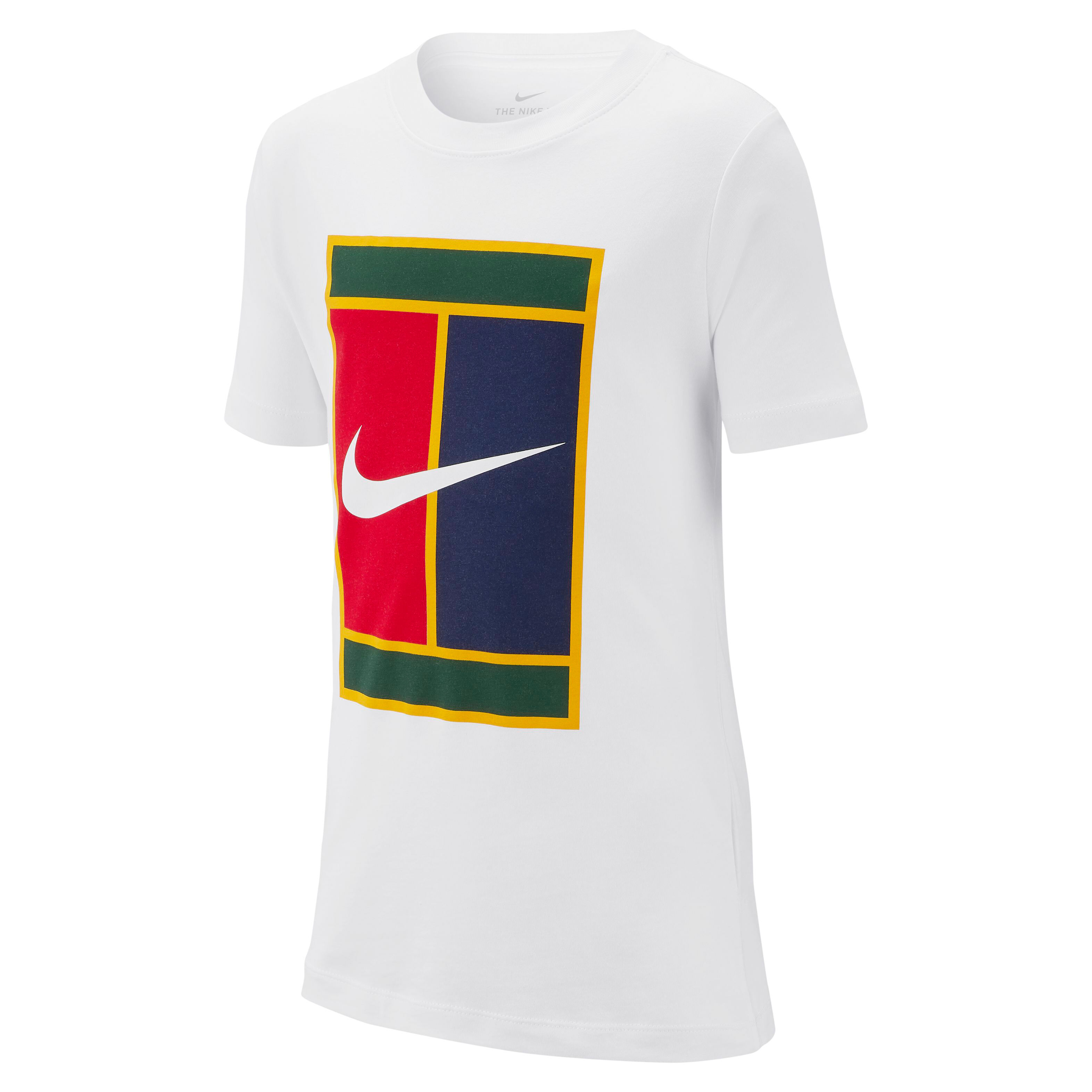 Nike Court Heritage Maglietta Ragazzi - Bianco, Blu compra online | Tennis -Point