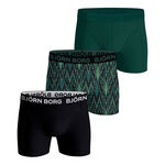 Abbigliamento Björn Borg Björn Borg Cotton Stretch Boxer Confezione da 3 Uomini - nero, verde scuro