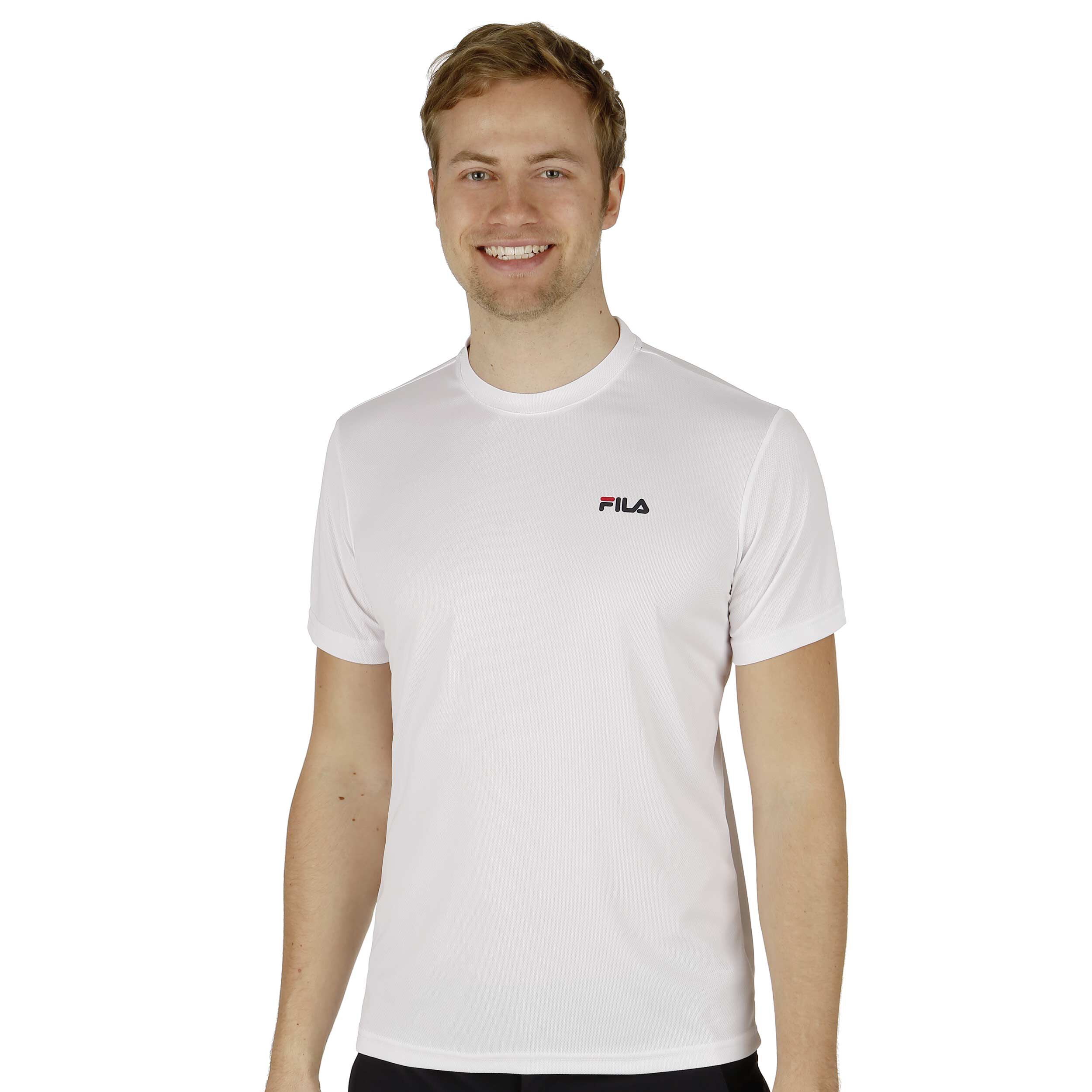 Buy Fila Small Logo Maglietta Uomini Bianco online Tennis Point IT