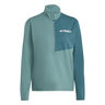 Terrex MT Half-Zip Camicia Da Corsa Donna-Verde Scuro,Verde