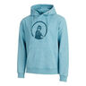 Create Washed Out Loose Fit Felpa Con Cappuccio Uomini-Blu Chiaro,Color Petrolio