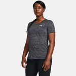 Abbigliamento Under Armour Under Armour Tech Twist Maglietta Donna-Nero