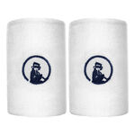 Abbigliamento da tennis Quiet Please Quiet Please Long Polsino Anti Sudore Confezione Da 2-Bianco,Blu Scuro