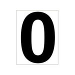 Strumenti per campi da tennis Tegra Tegra Platzziffer 0 Schild-Bianco,Nero