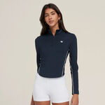 Abbigliamento Da Tennis Wilson W Brentwood Half-Zip Classic Navy