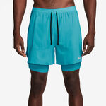 Abbigliamento Nike Nike Stride 2in1 5in Pantaloncini da corsa Uomini - turchese, 
