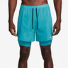 Stride 2in1 5in Pantaloncini da corsa Uomini - turchese, 