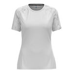 Abbigliamento Odlo Odlo Essential Print Crew Neck Camicia Da Corsa Donna-Bianco