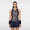 Miria Printed Canottiera Donna-Blu Scuro,Arancione